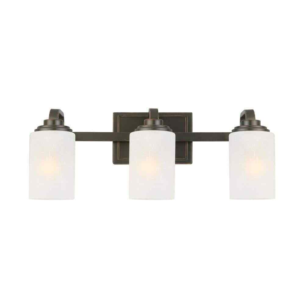 Hampton Bay 3-Light Oil-Rubbed Bronze Vanity Light116880