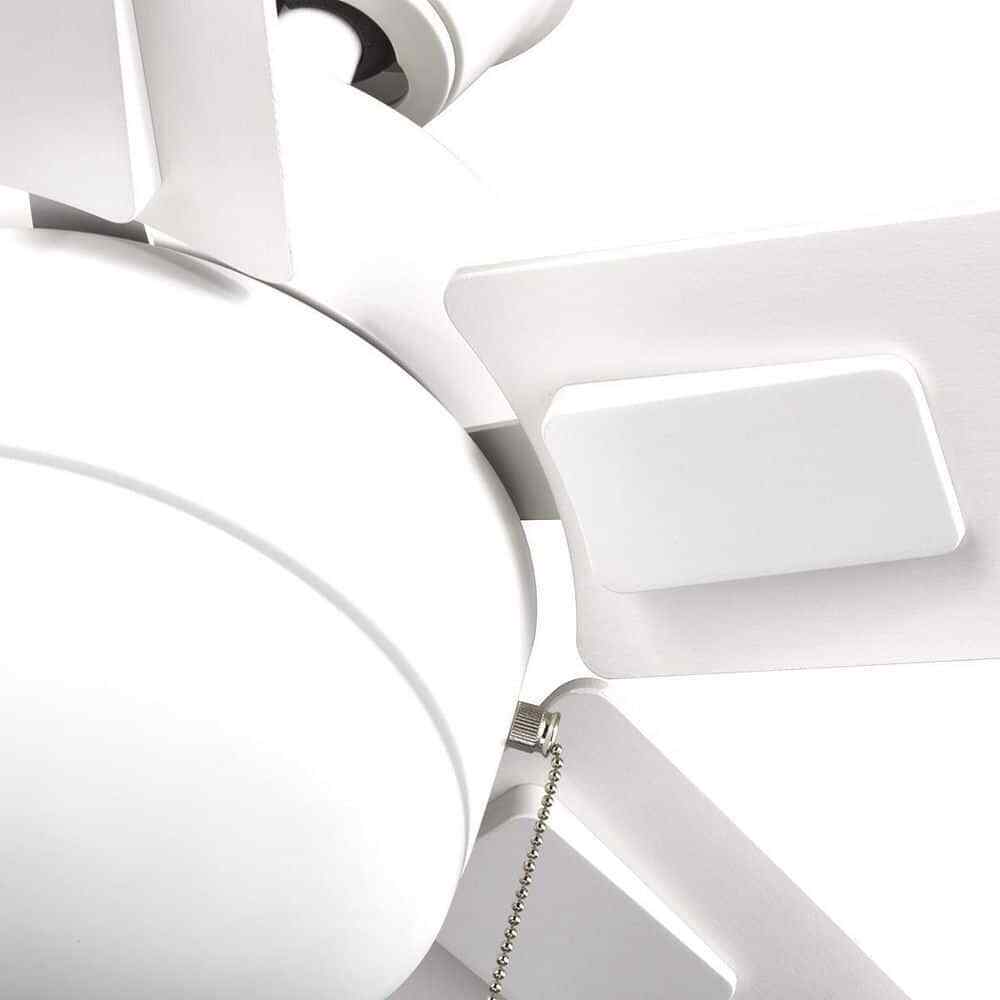 Hampton Bay 52" Corwin Indoor/Outdoor Matte White LED Ceiling Fan w/ Light Kit
