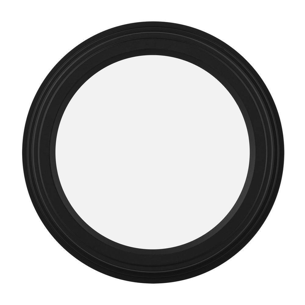 Commercial Electric 7 in. Matte Black 3-CCT LED Round Flush Ceiling Light 2-Pack