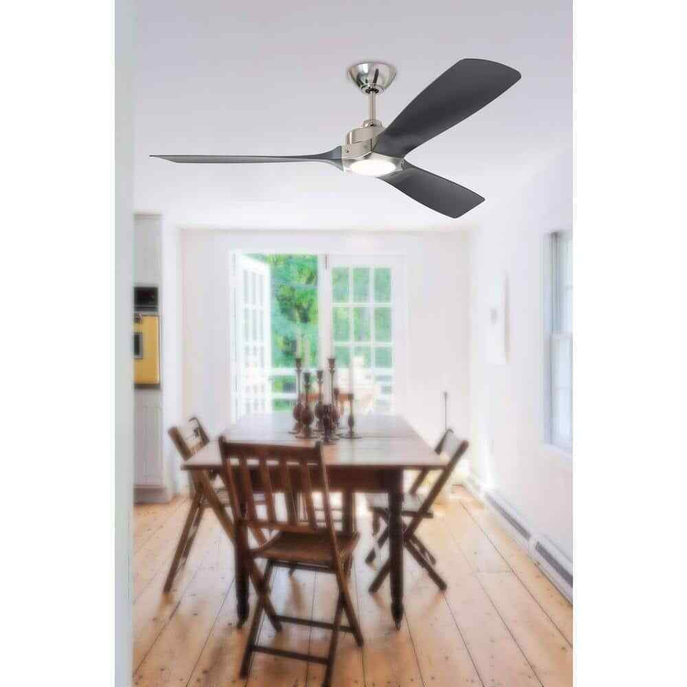 Breezism Stapleton 52" LED Indoor Brushed Nickel Ceiling Fan w/ Remote Control