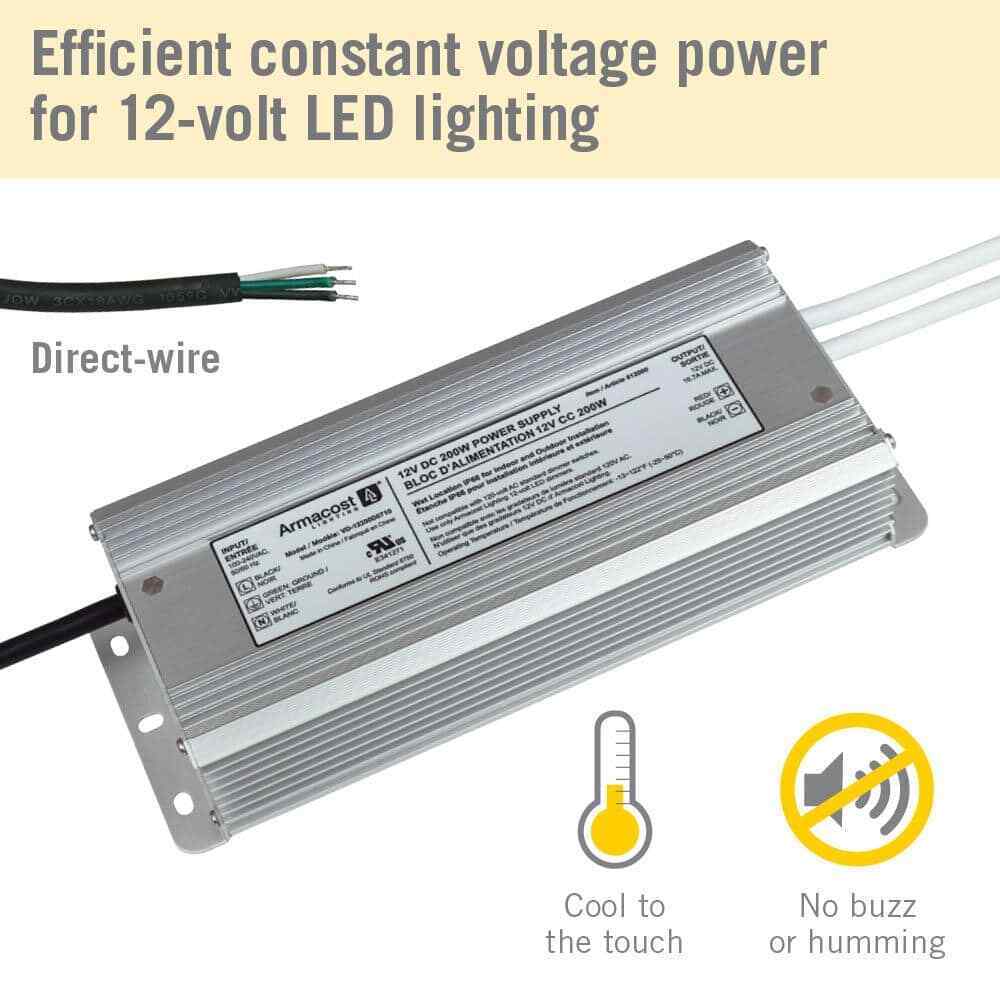 Armacost Lighting 200-Watt Standard 12-Volt DC LED Transformer