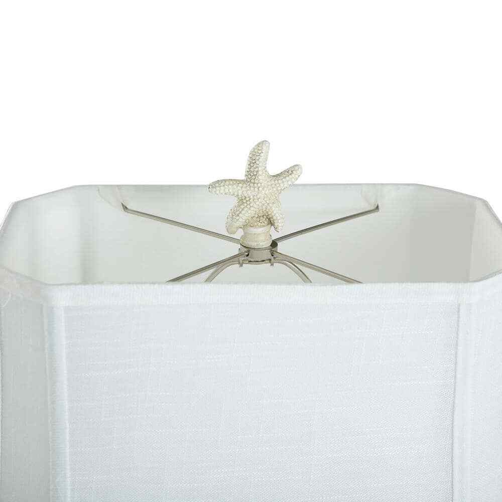 StyleCraft South Cove 33 in. Weathered Cream Table Lamp L317869DS