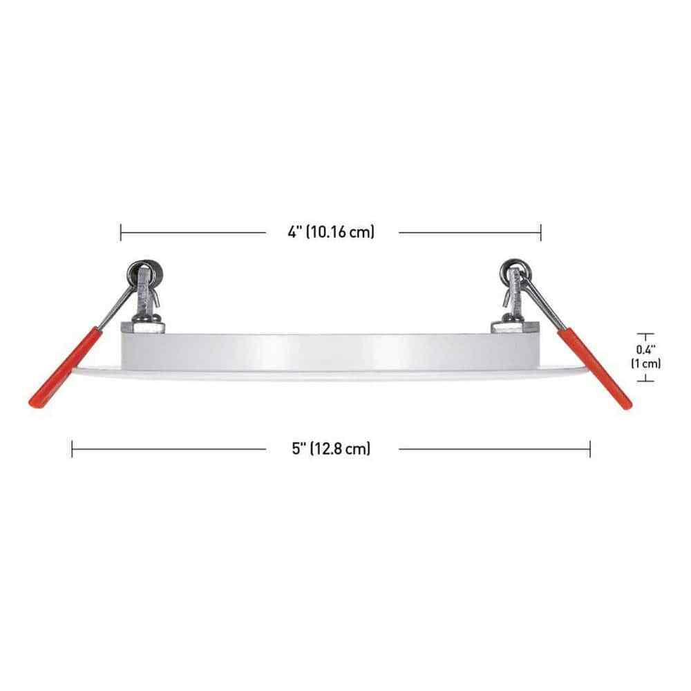 Commercial Electric Ultra Slim 4 in. Color Selectable Integrated LED Light Kit