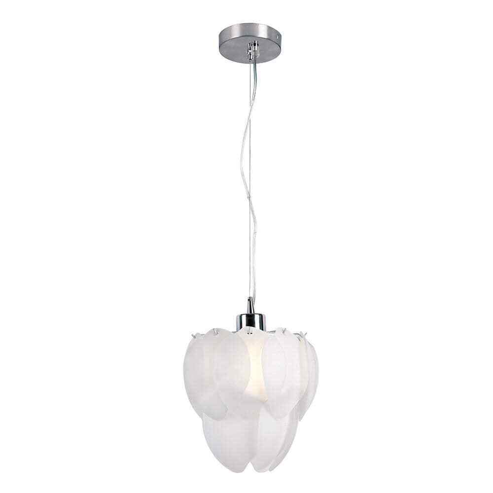 Bel Air Lighting Artichoke 1-Light Polished Chrome Pendant Light