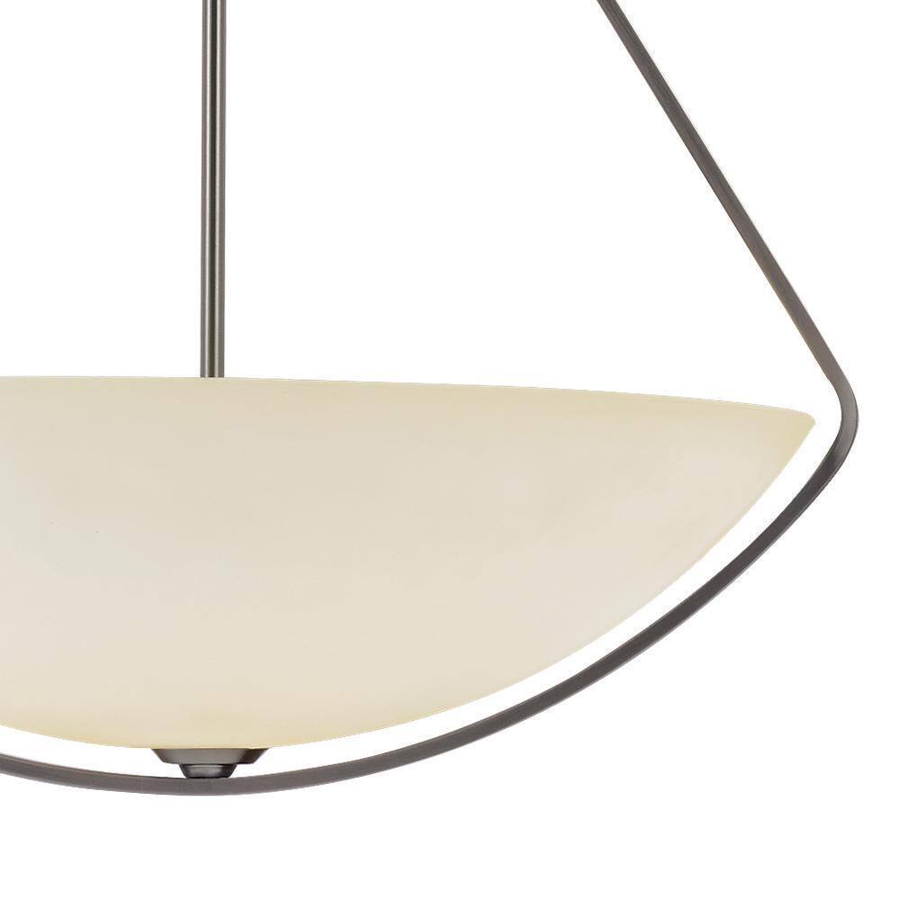 Transglobe 4-Light Brushed Nickel Pendant with Frosted Glass Shade