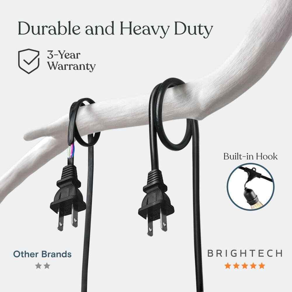Brightech Ambience Pro 15-Light 48 ft. Outdoor Plug-in Incandescent String-Light