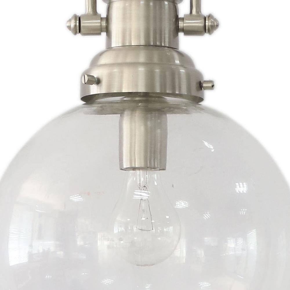Essential Elements Bryson 10 in. 1-Light Brushed Nickel Pendant 11214