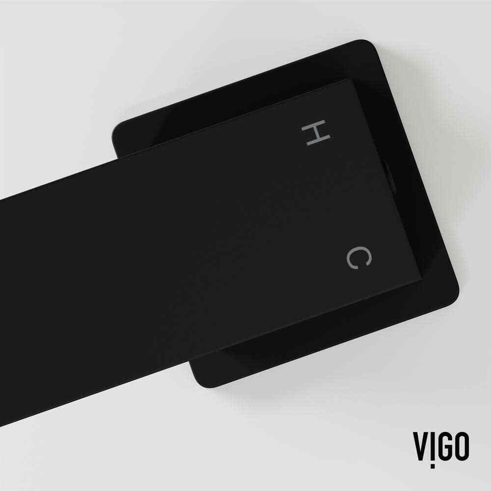 VIGO Dunn Single Handle Single-Hole Bathroom Faucet in Matte Black VG01054MB