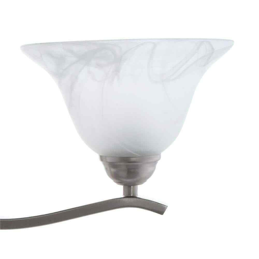Hampton Bay Andenne 26.3 in. 3-Light Brushed Nickel Bathroom Vanity Light