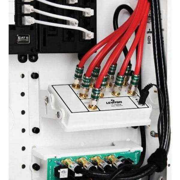 Leviton Structured Media Center 1x8 6-Way Active Video Amplified Splitter