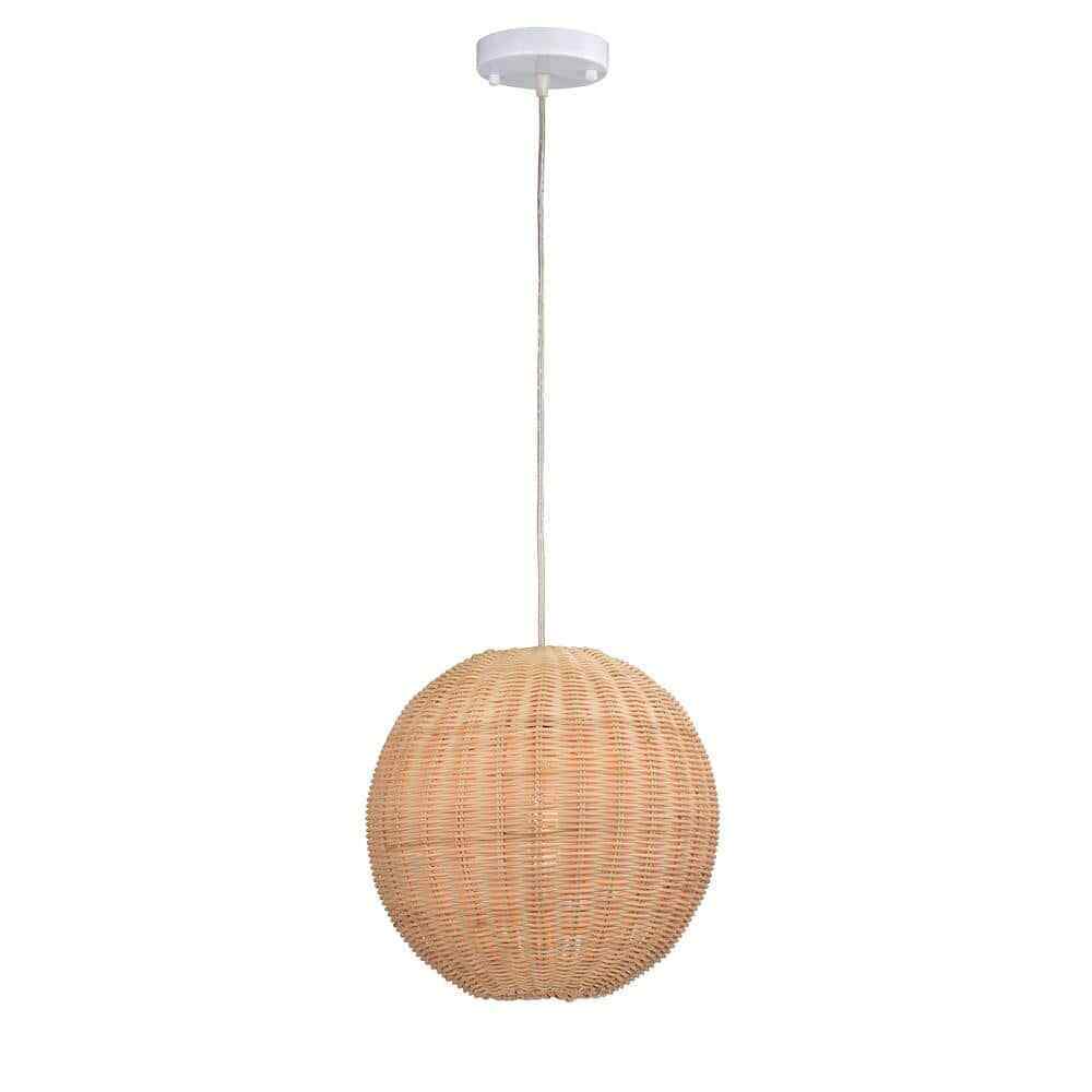 Warehouse of Tiffany Ellie 62.8 in. Cream Pendant Indoor Light w/ Light Kit