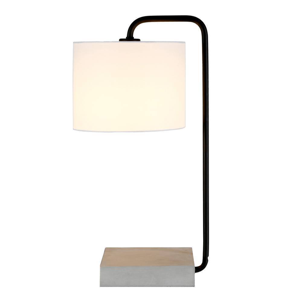 Meyer&Cross Roland 22 in. Blackened Bronze and Concrete Table Lamp