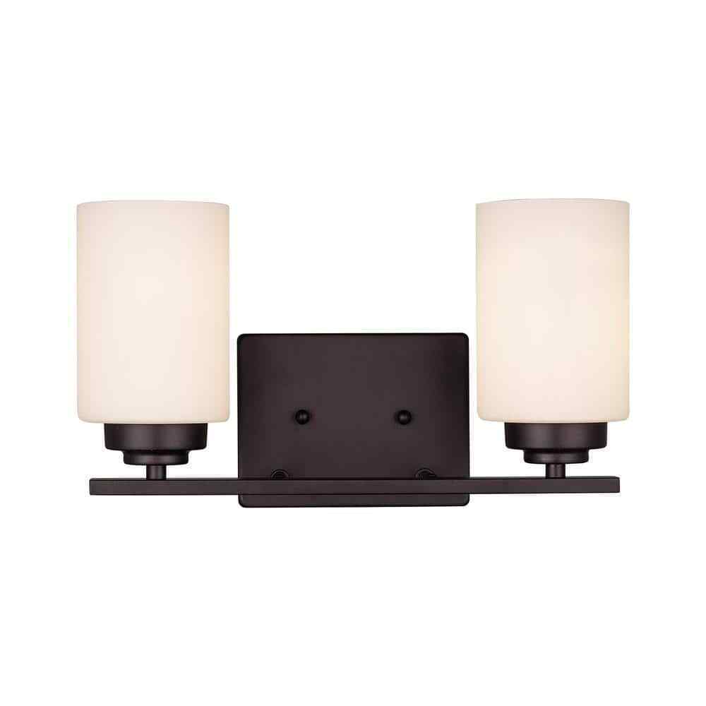 Bel Air Lighting Mod Pod 14.25 in. Rubbed Bronze Bathroom Vanity Light Fixture
