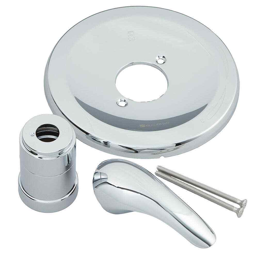 Glacier Bay 1-Handle Valve Trim Kit in Chrome Valve Not Included 864790