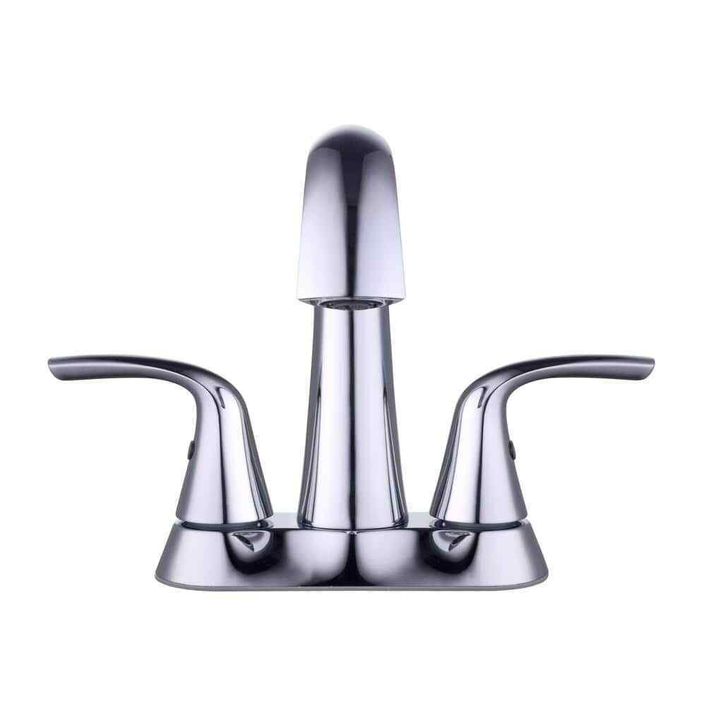Glacier Bay Irena 4 in. Centerset Double-Handle High-Arc Bathroom Faucet Chrome