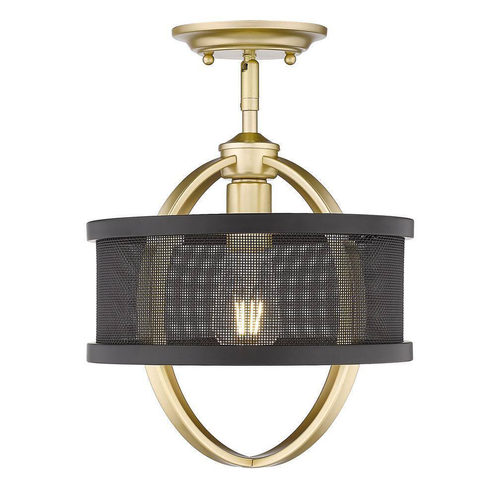 Golden Lighting Colson 1-Light Olympic Gold Mini Pendant