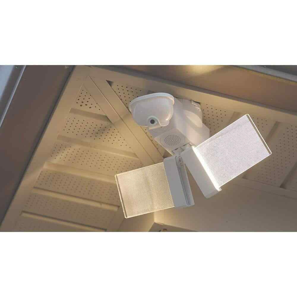 SECUR360 2000 Lumens LED Motion Sensor Wired Edge Lit White Security Flood Light