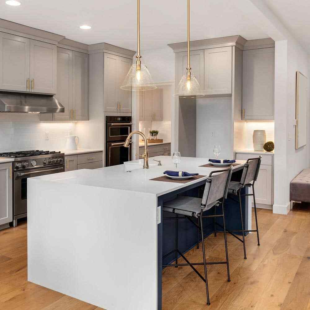 Uolfin Modern Mini Pendant Light 1-Light Gold Kitchen Island Pendant Light