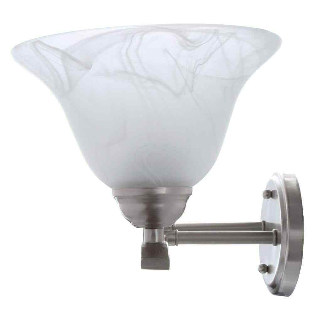 Hampton Bay Andenne 26.3 in. 3-Light Brushed Nickel Bathroom Vanity Light