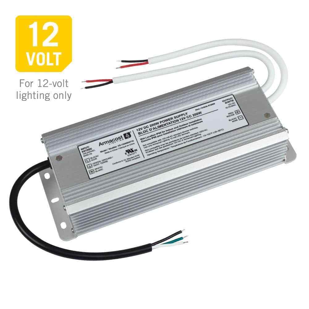 Armacost Lighting 200-Watt Standard 12-Volt DC LED Transformer