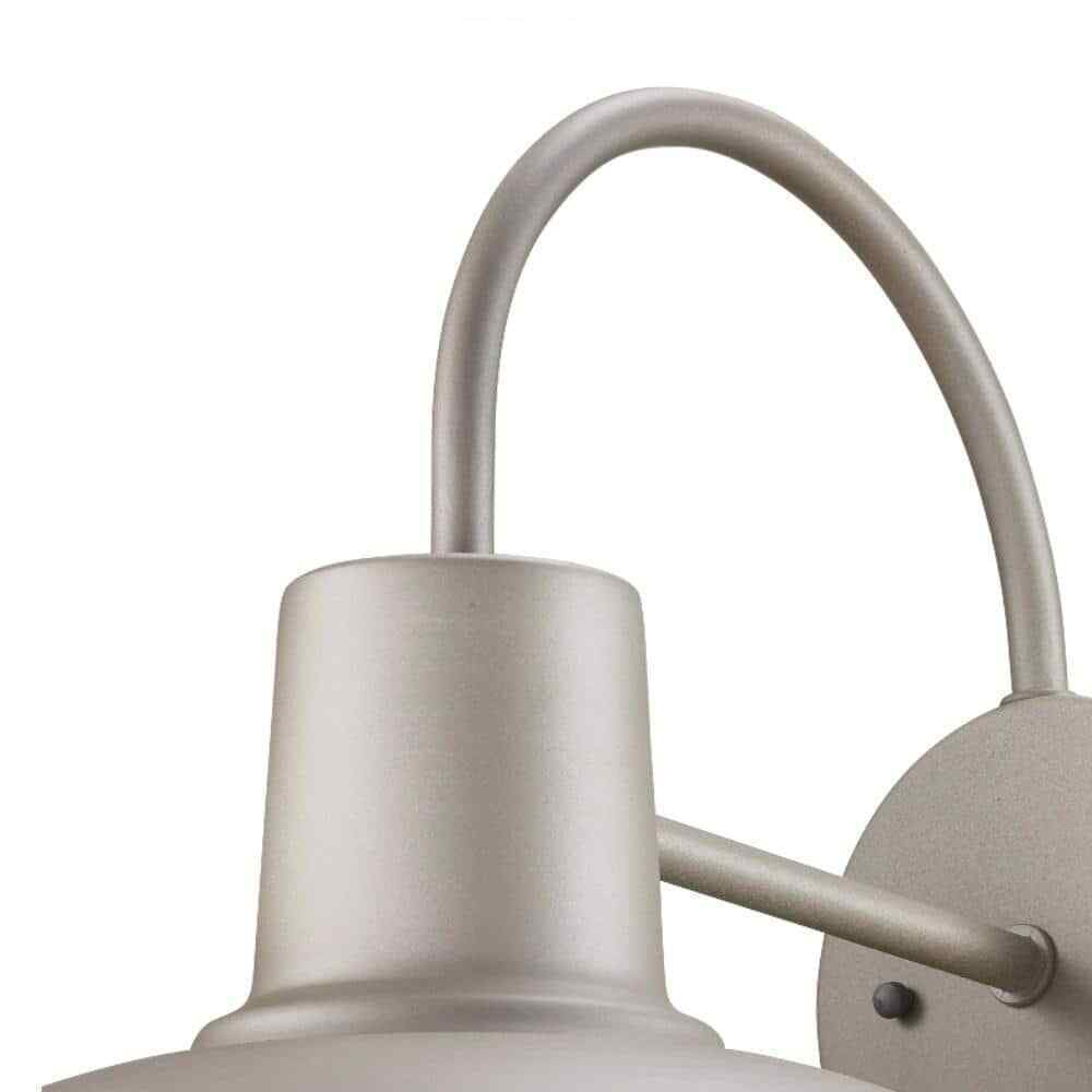 Bel Air Lighting Tacoma 1-Light Silver Farmhouse Outdoor Barn Light Wall Sconce