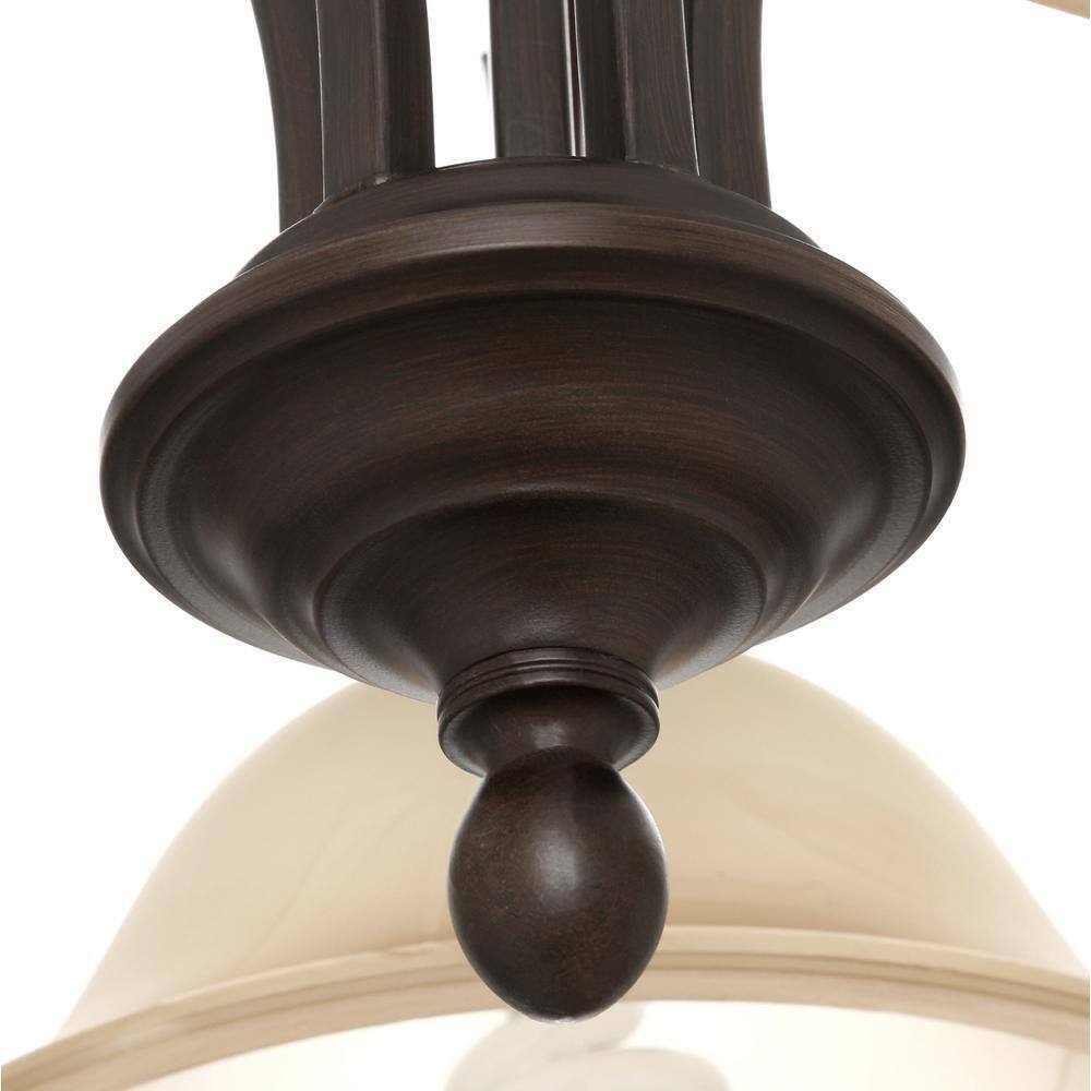 Golden Lighting Lancaster Collection 5-Light Rubbed Bronze Chandelier Light