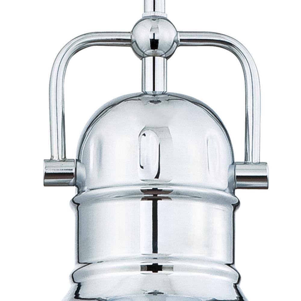 Westinghouse Boswell 1-Light Chrome LED Mini Pendant w/ Frosted Acrylic Lens