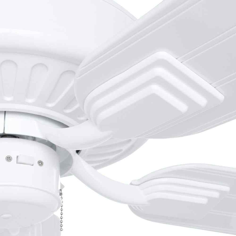 Hampton Bay Barrow Island 52 in. Indoor/Outdoor Wet Rated White Ceiling fan