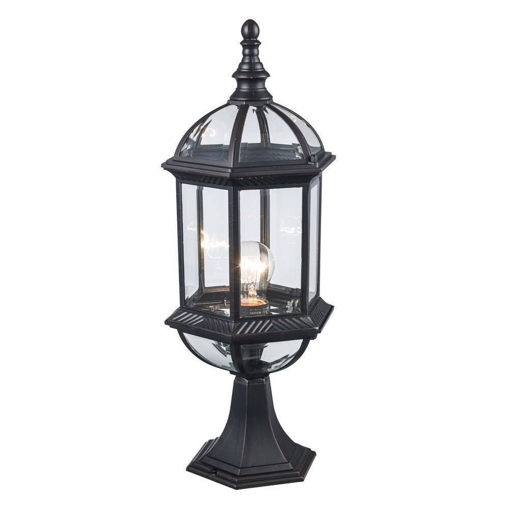 Bel Air Lighting Wentworth 20.75 in. 1-Light Outdoor Lamp Post Light Fixture