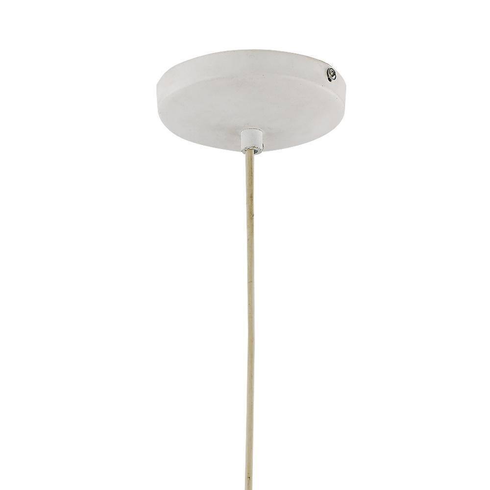 Bel Air Lighting 1-Light White Globe Hanging Kitchen Pendant Light