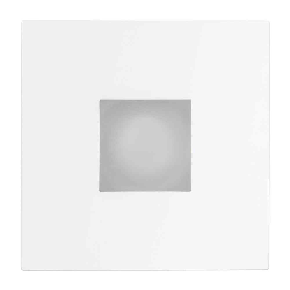 Globe Electric 4 in. Square Shower White Matte Recessed Lighting Kit 90653