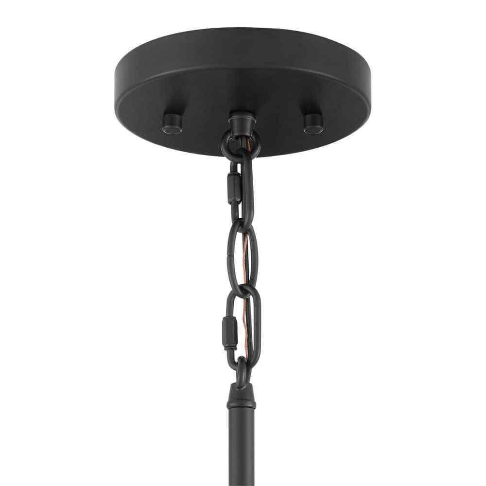 Hampton Bay Vista Heights 1-Light Aged Bronze and Brass Pendant Light