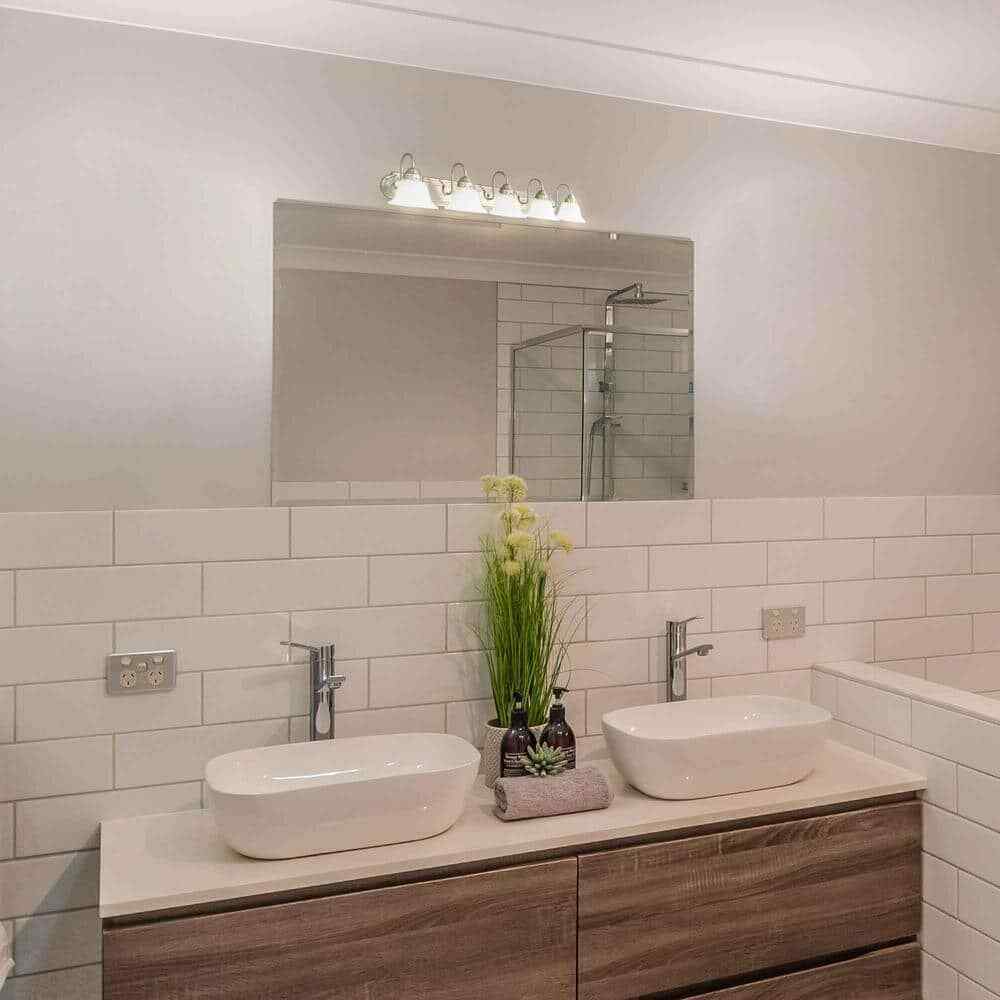Volume Lighting 5-Light Brushed Nickel Bath Vanity Light Fixture