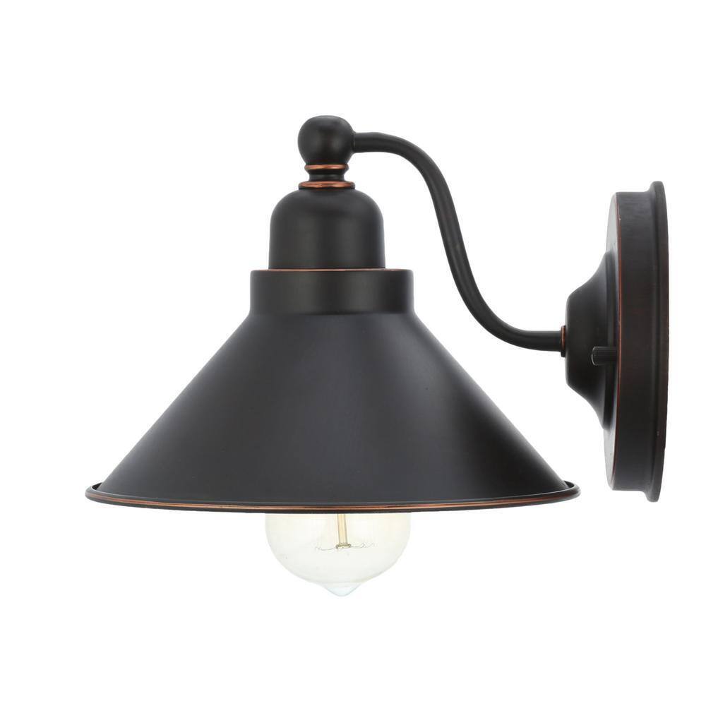 SATCO Bridgeview 7.25 in. 1-Light Mission Dust Bronze Wall Sconce