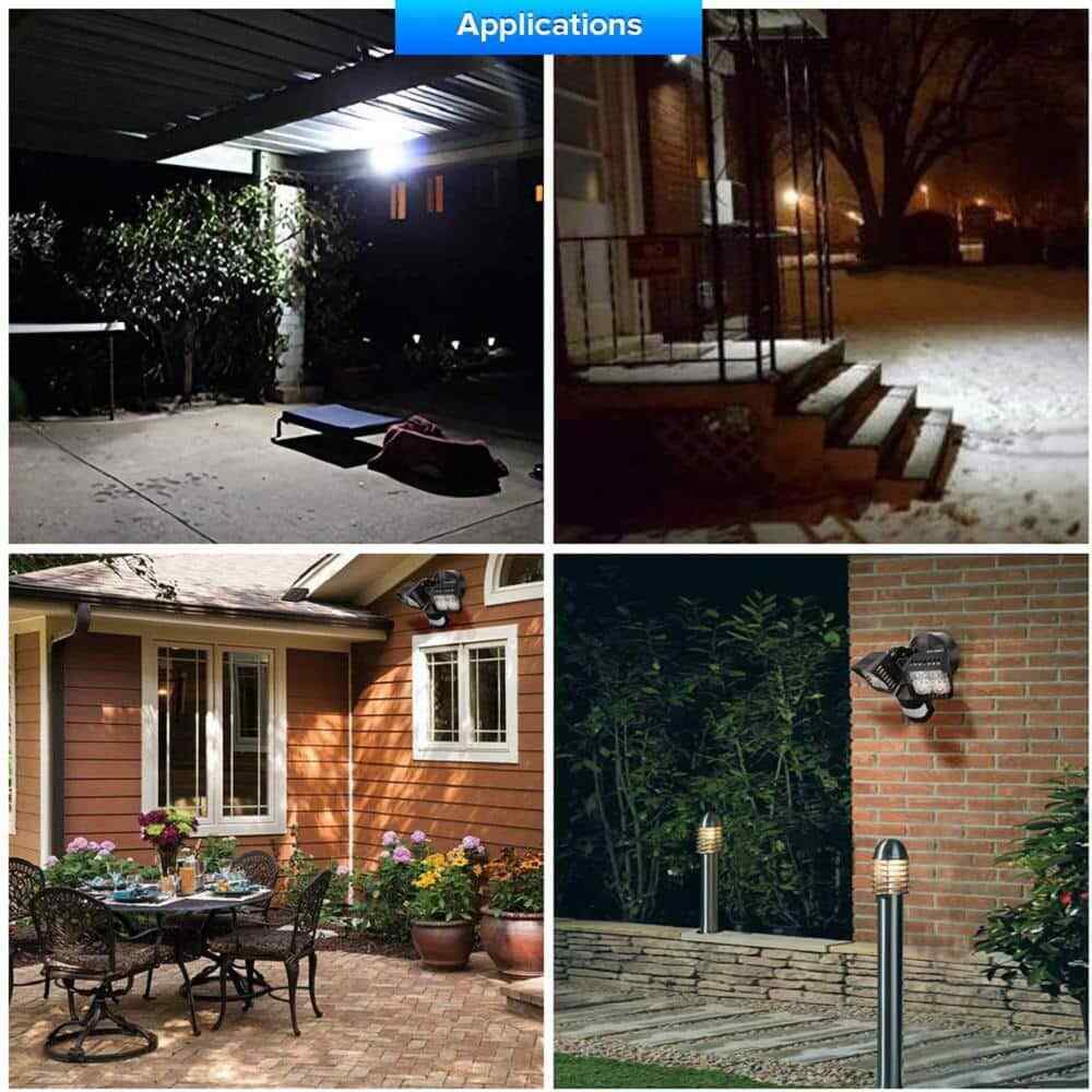 SANSI 30-Watt 3400 Lumens Black Motion Activated Outdoor LED 5000K Flood Light