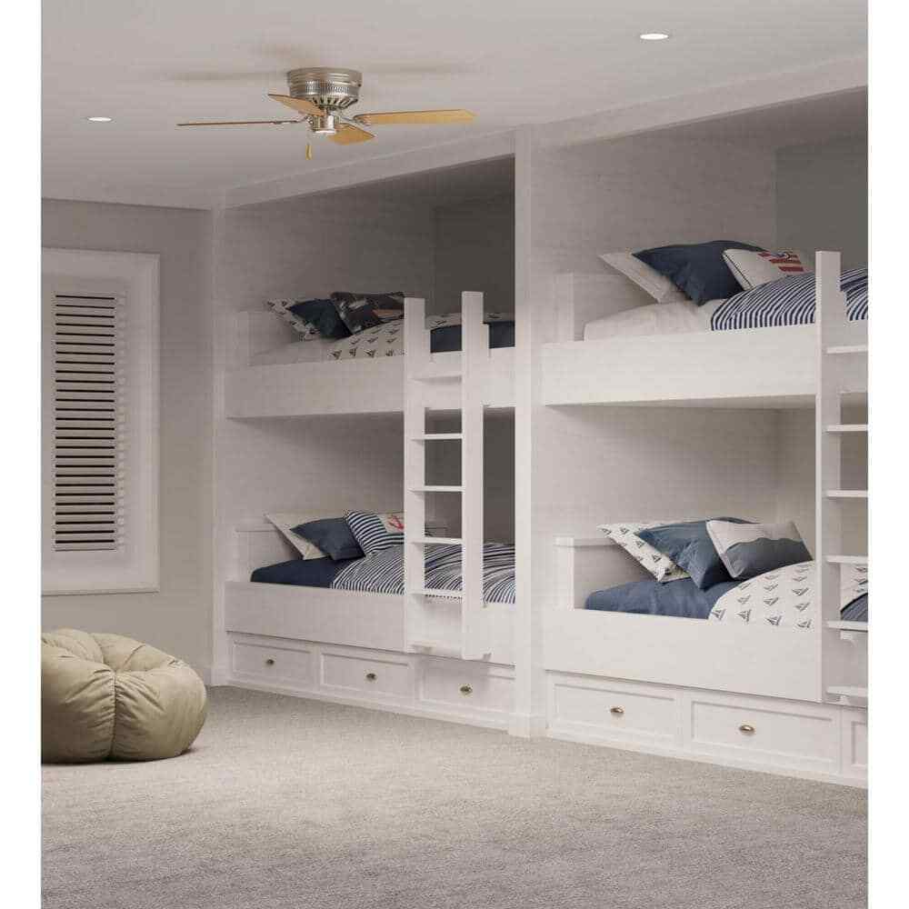 Progress Lighting AirPro Hugger 42 in. 4-Blade Indoor Brushed Nickel Ceiling Fan