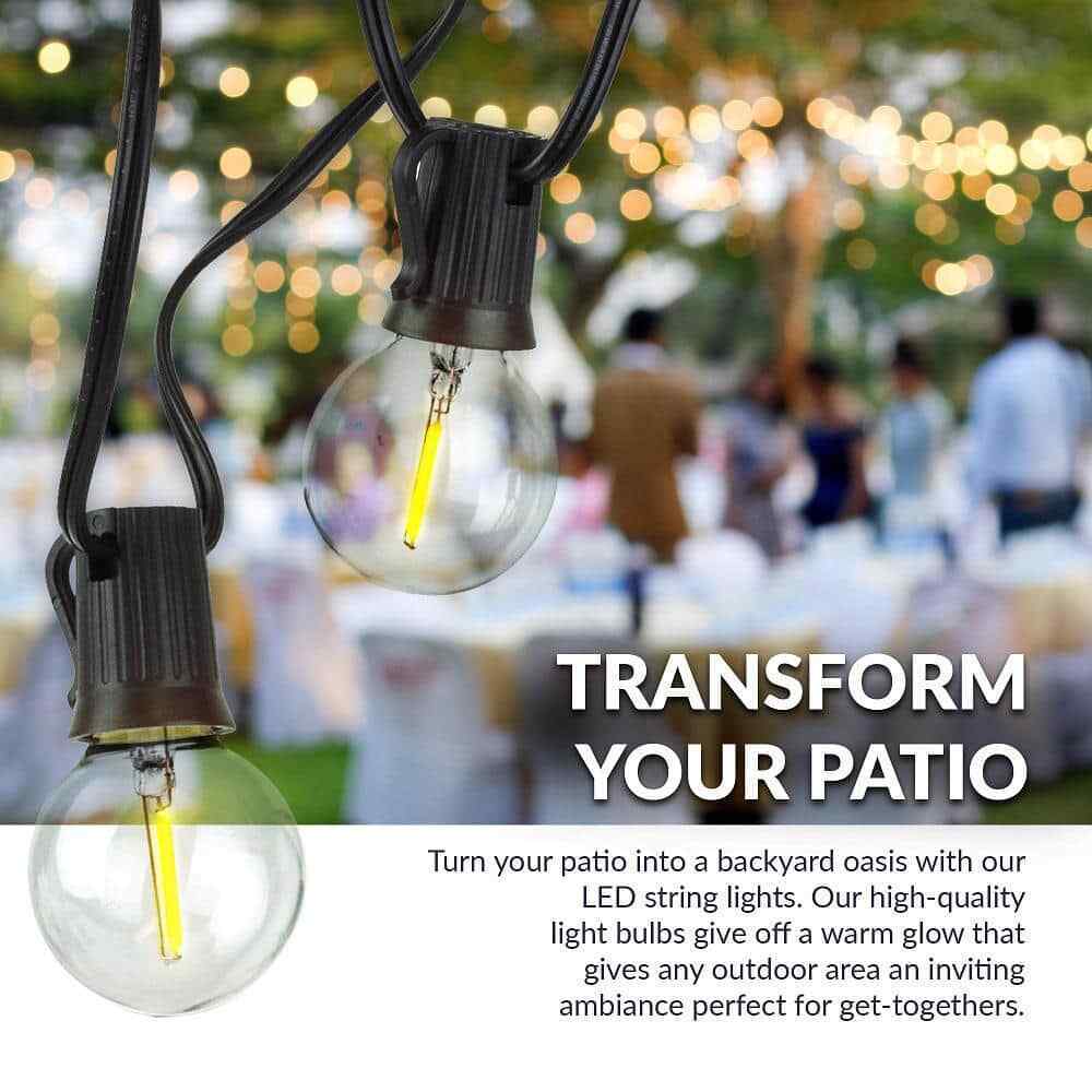 Newhouse Lighting Indoor/Outdoor 50 ft. LED Outdoor String Lights