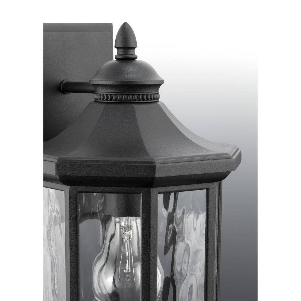 Progress Lighting Edition Collection Black Outdoor Medium Wall Lantern Light
