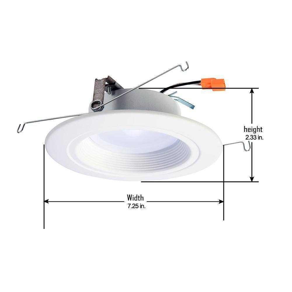 Halo RL 5 in. and 6 in. 3500K White Integrated LED Recessed Ceiling Light Trim