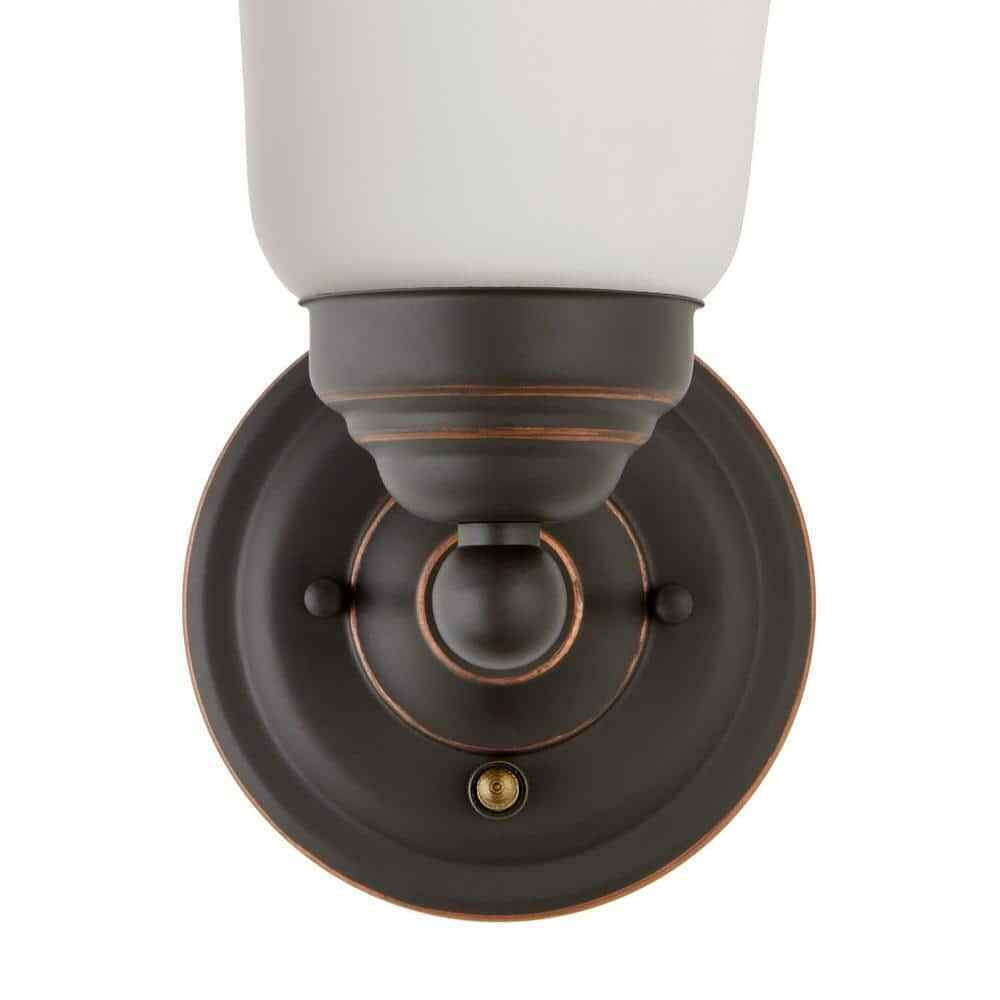 Hampton Bay Ashurst 1-Light ORB Wall Sconce with Switch JIB8401AX-02/OR