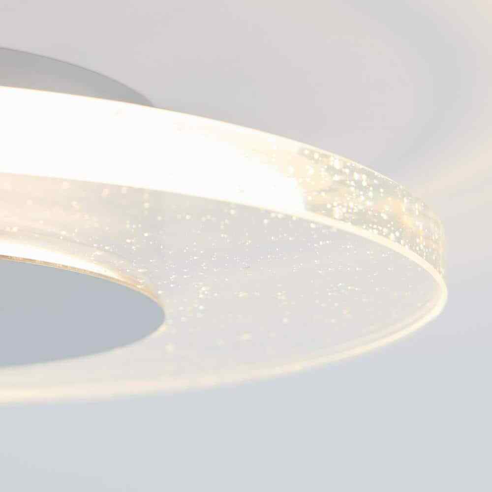 Artika Essence Disk 13 in. Chrome Modern LED Flush Mount Ceiling Light
