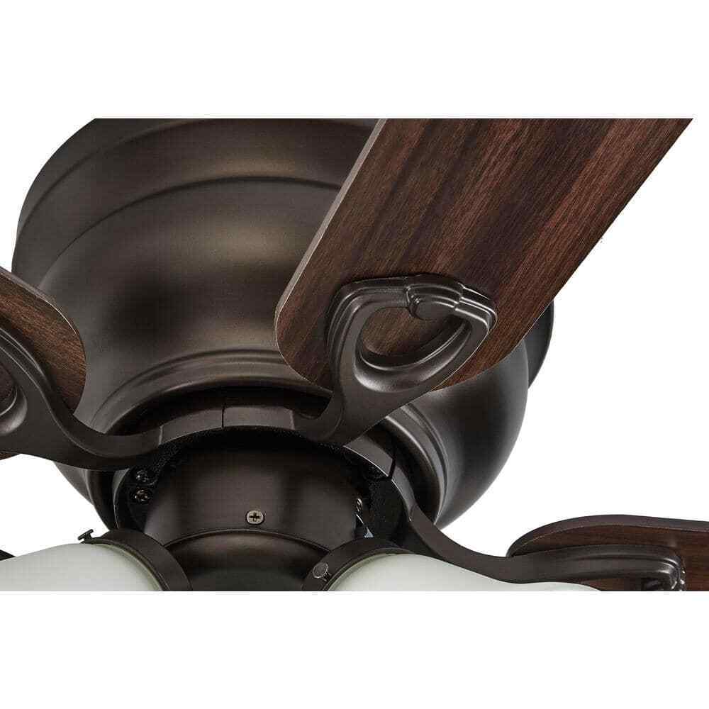 Clarkston II 44 in. LED Indoor Oil Rubbed Bronze Ceiling Fan w/ Light Kit