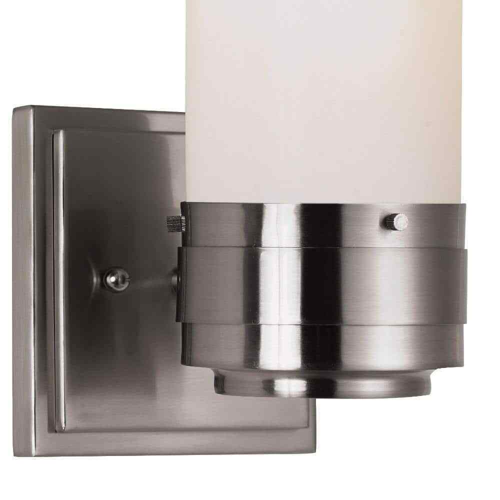 Bel Air Lighting Fusion 1-Light Brushed Nickel Wall Sconce Light Fixture