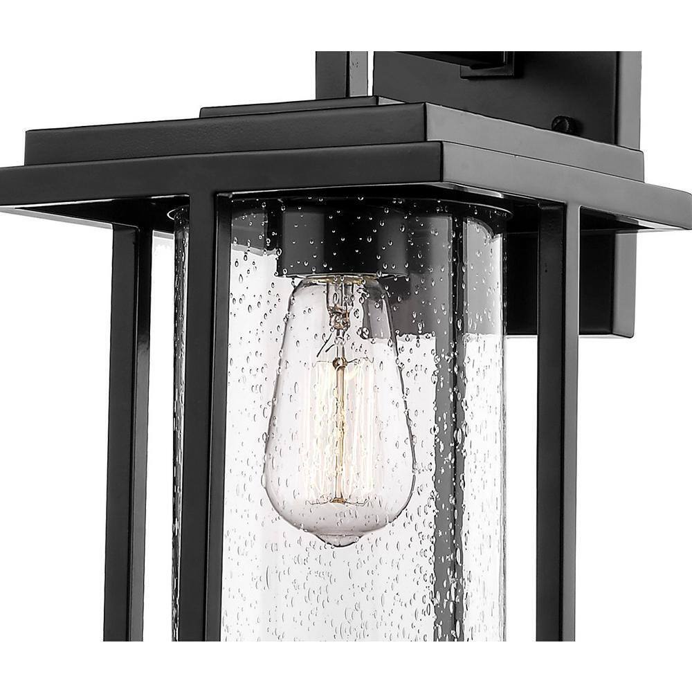 Millennium Lighting 1-Light 8 in. Powder Coat Black Outdoor Sconce