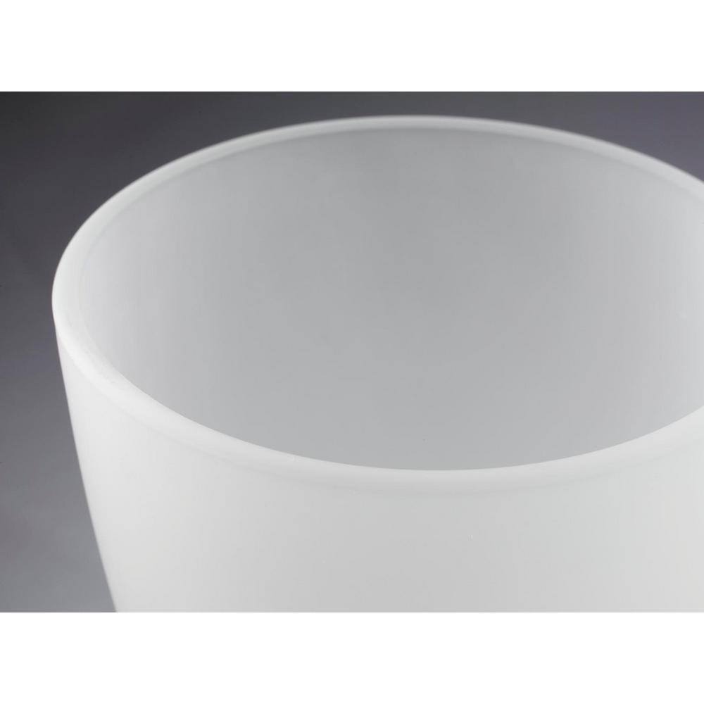 Progress Lighting Gather Collection 1-Light Brushed Nickel Glass Vanity Light