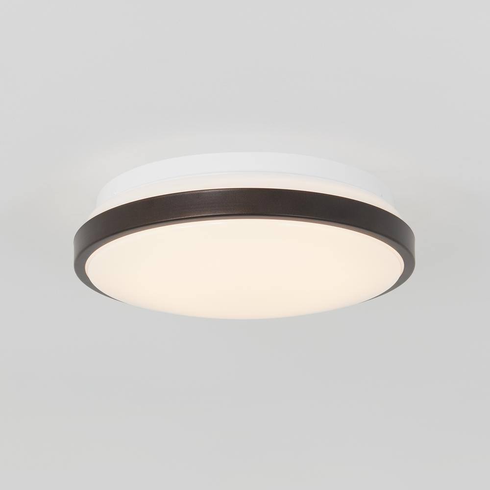 Artika Orion 12 in. 1-Light Bronze Integrated LED Flush Mount Ceiling Light