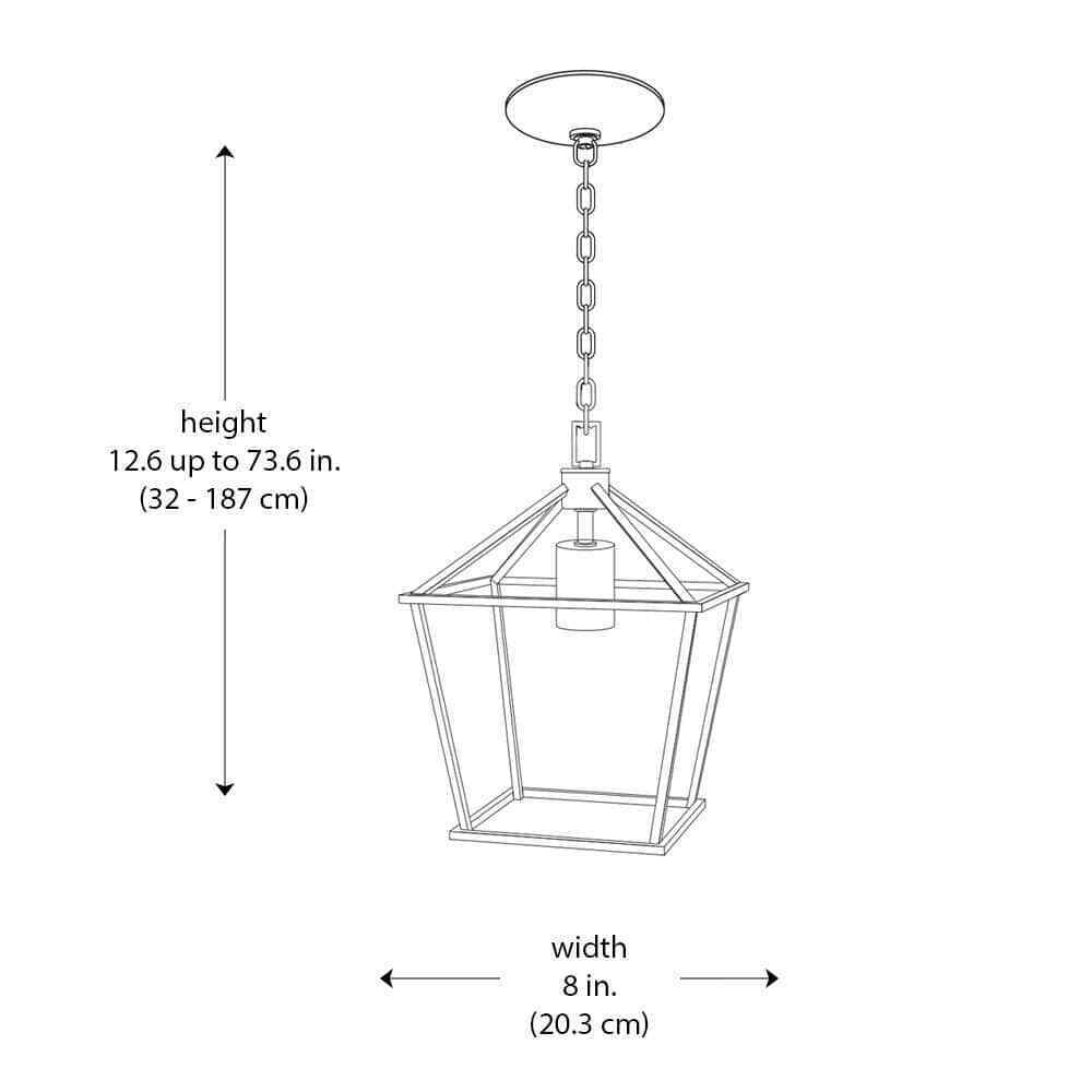 Home Decorators Weyburn 1-Light Chrome Farmhouse Mini Pendant Light Fixture