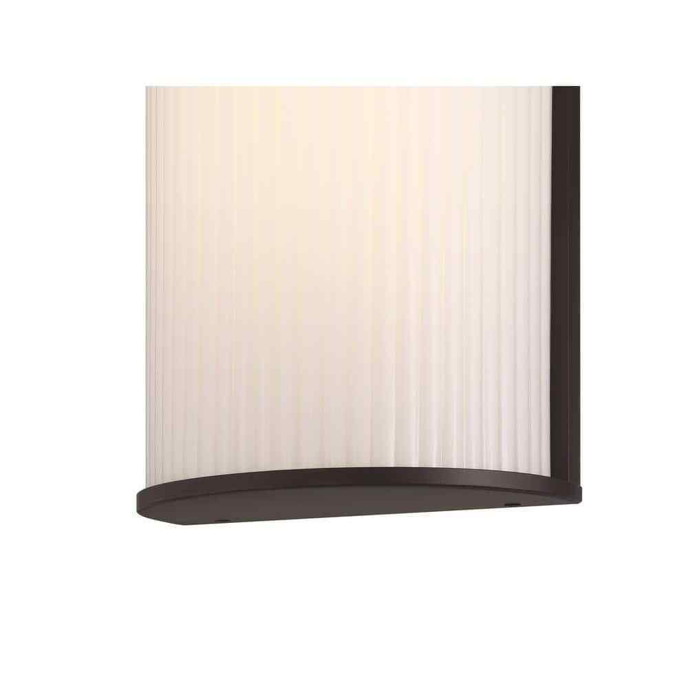 GLUCKSTEINELEMENTS Massey LED Large Outdoor Wall Sconce Black Metal 39479-HBCLED
