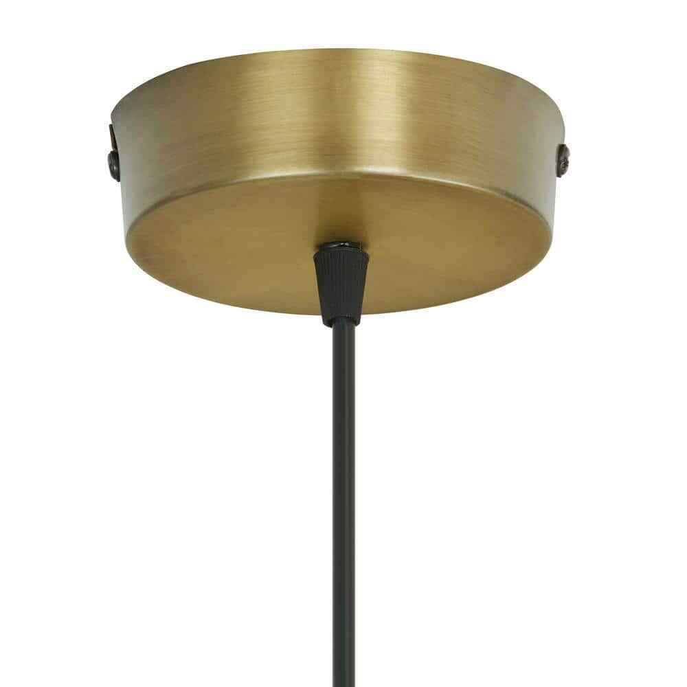 River of Goods Diane 1-Light Gold Textured Shaded Glass Cylinder Pendant Light