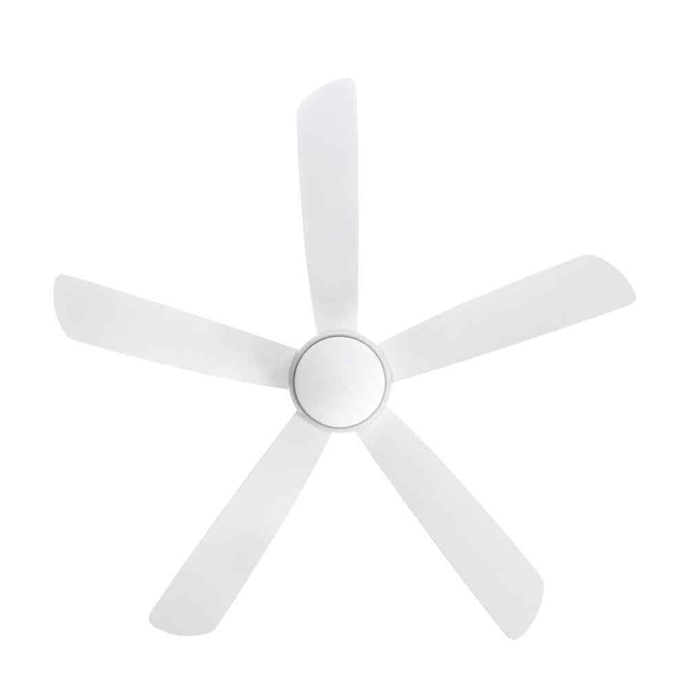 Hampton Bay Averly 52 in. LED Matte White Ceiling Fan w/ Light + Remote Control